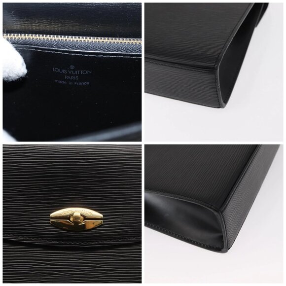 LOUIS VUITTON Epi Malesherbes Hand Bag Black - Picture 11 of 16